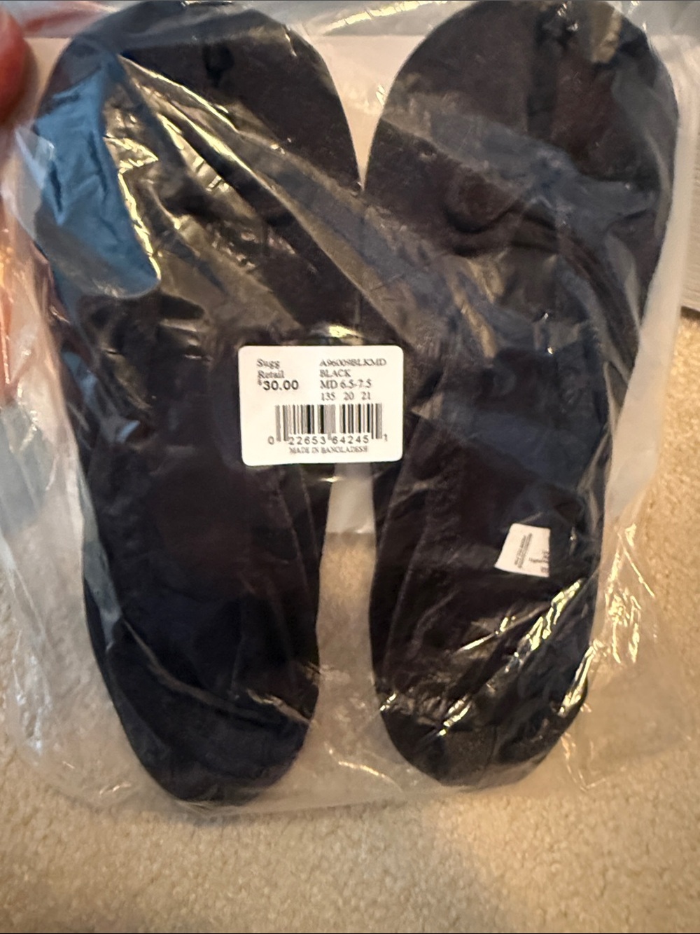 Men's Black Footies Socks - Invisible No-Show Liner